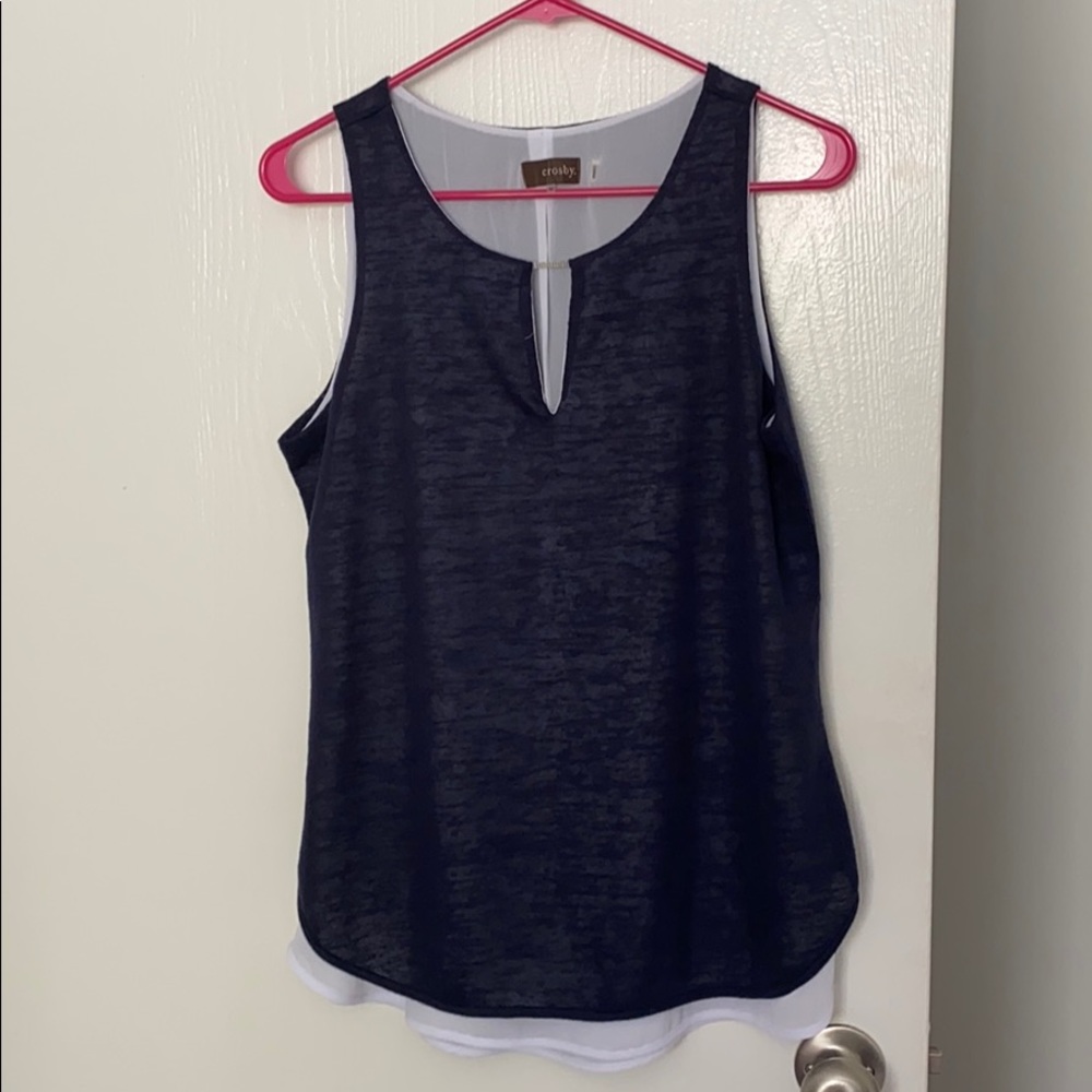 Blue dress tank